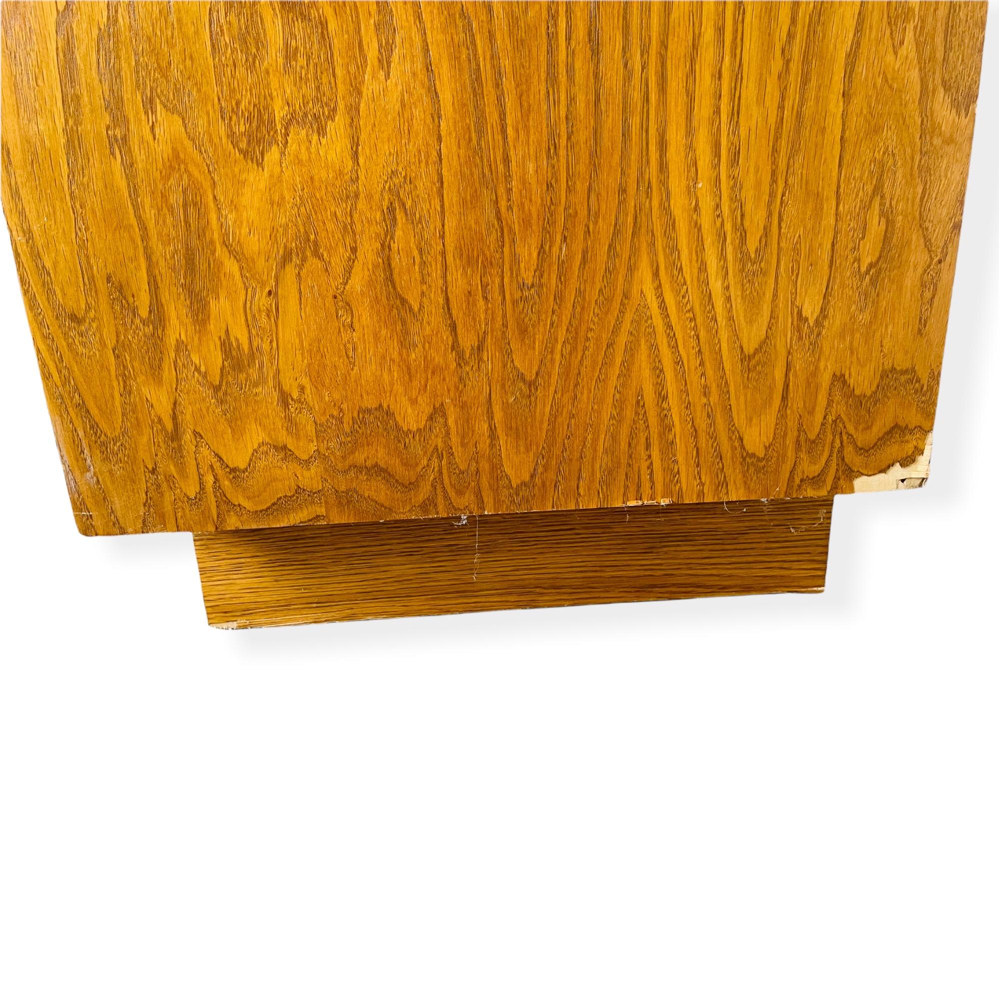 Mid-Century Modern Brutalist Wood Block Cabinet by Lane Furniture 1