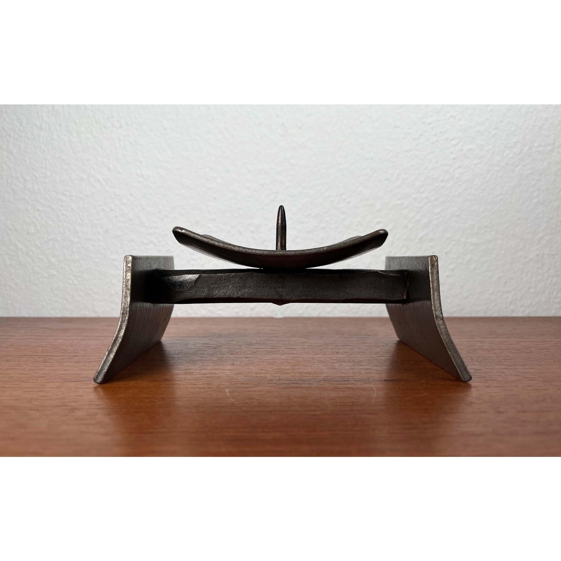 Candelabro Brutalista de Hierro Forjado Moderno de Mitad de Siglo, Años 60 en venta 6