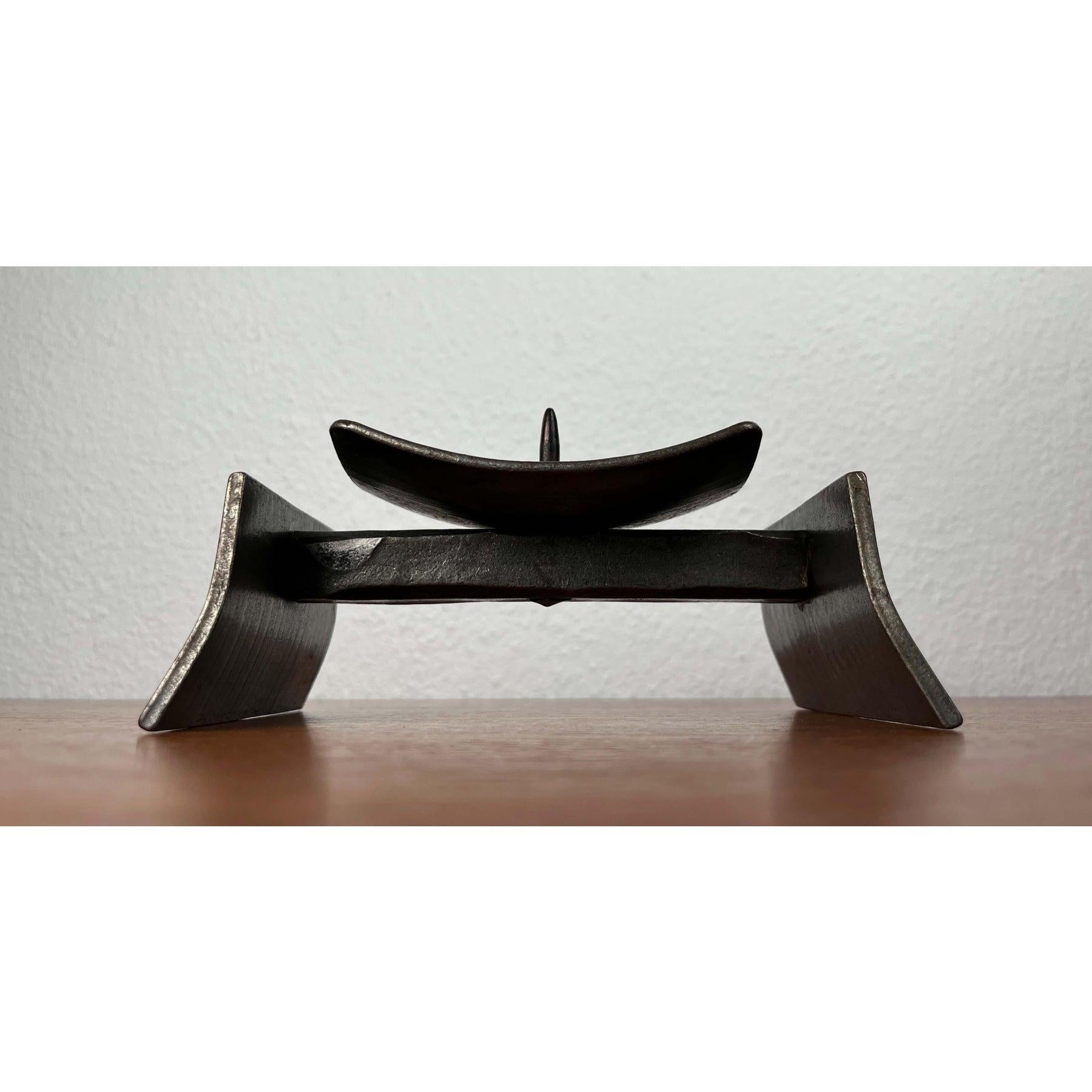 Candelabro Brutalista de Hierro Forjado Moderno de Mitad de Siglo, Años 60 en venta 8