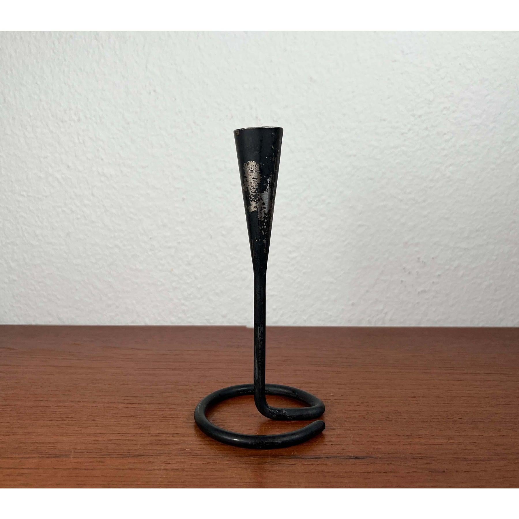 Candelabro Brutalista de Hierro Forjado Moderno de Mitad de Siglo, Años 60 Moderno de mediados de siglo en venta