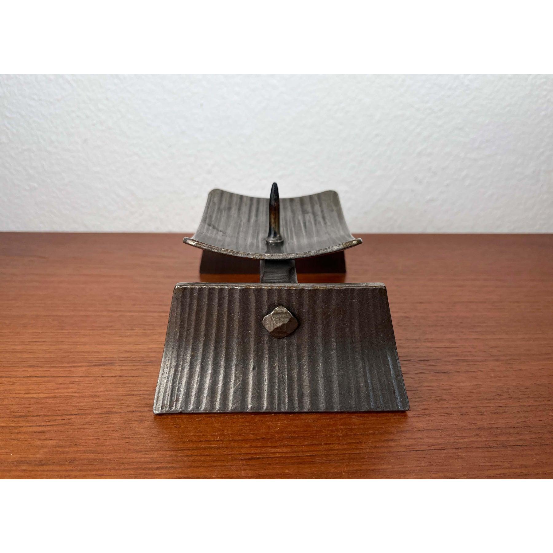 Candelabro Brutalista de Hierro Forjado Moderno de Mitad de Siglo, Años 60 en venta 3