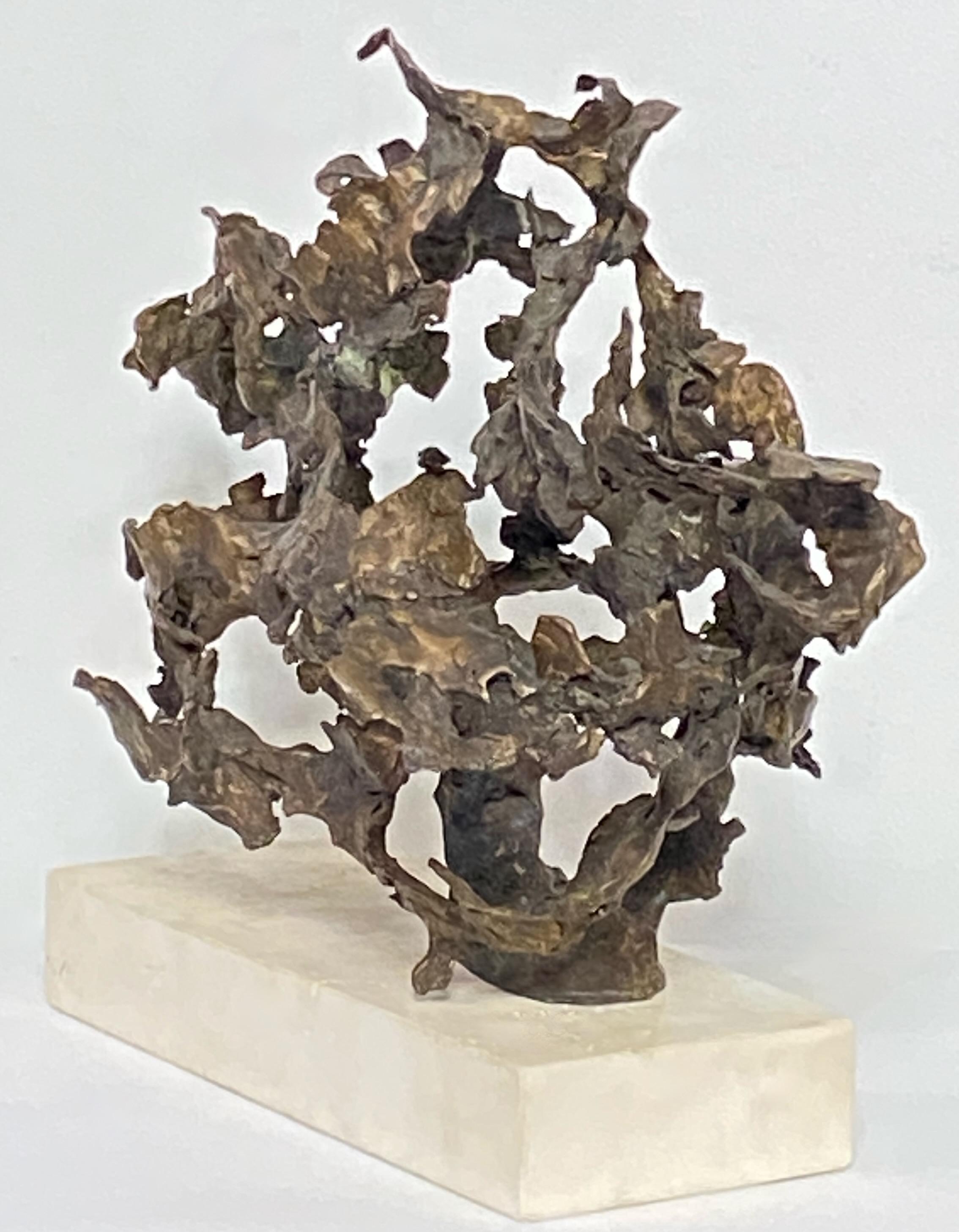 Mid Century Modern Brutalists Bronze Abstract Sculpture by Emma De Sigaldi For Sale 1