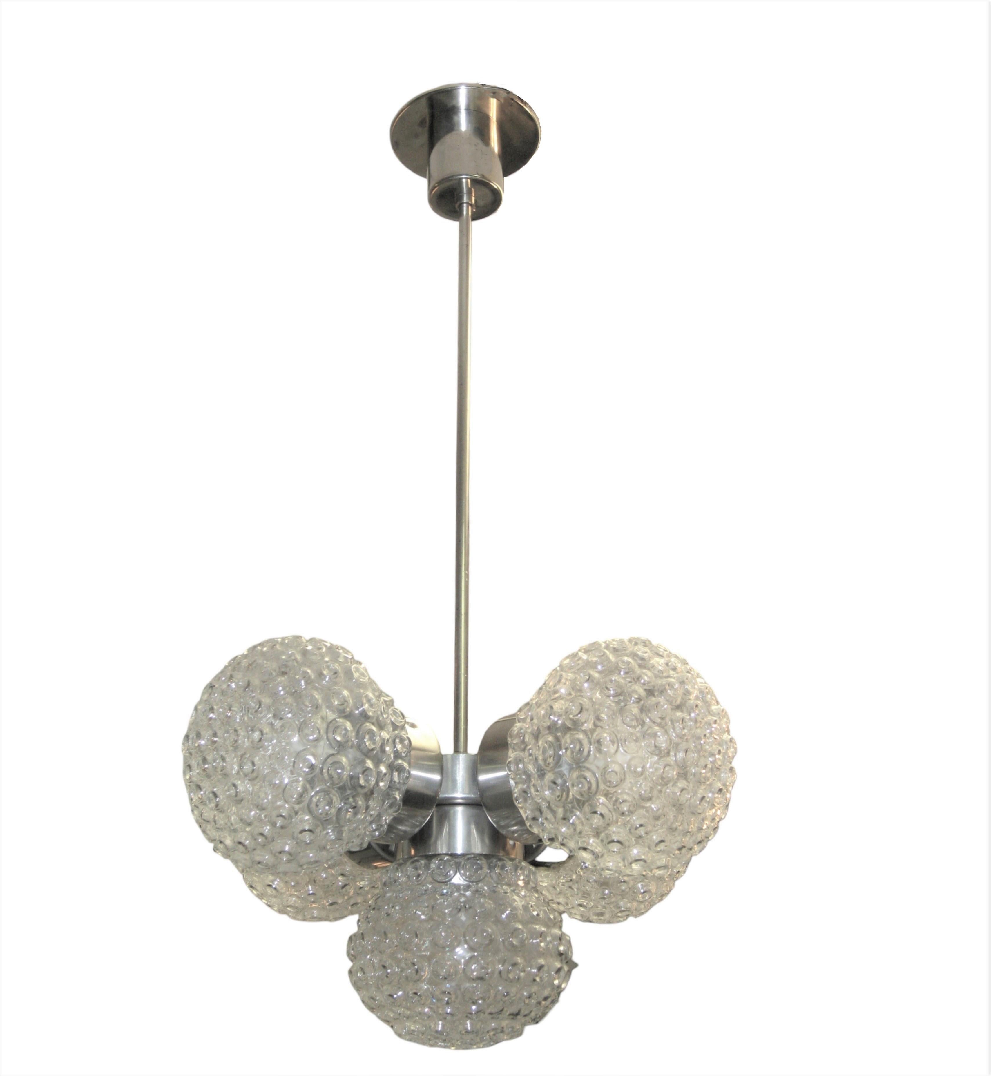 Mid century Modern Bubble Globe Sputnik Chandelier,  1960 im Angebot 7