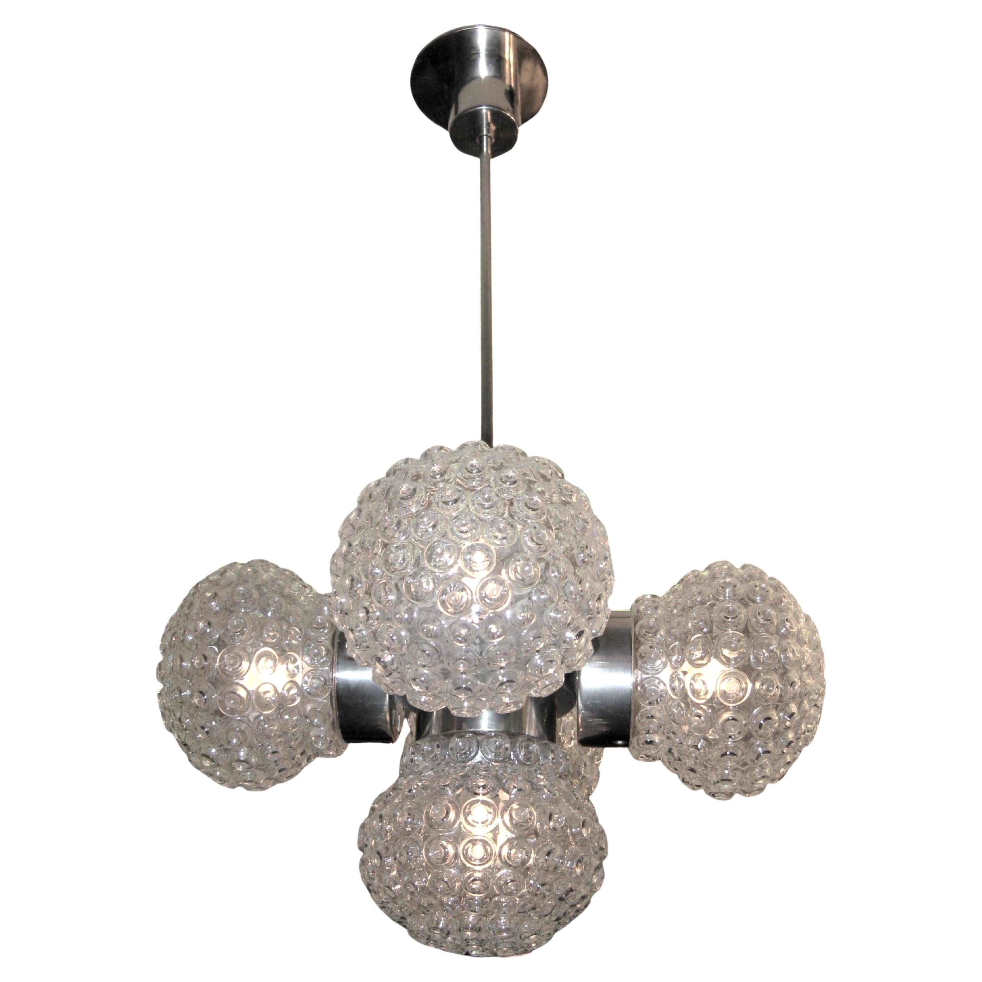 Mid century Modern Bubble Globe Sputnik Chandelier,  1960 im Angebot