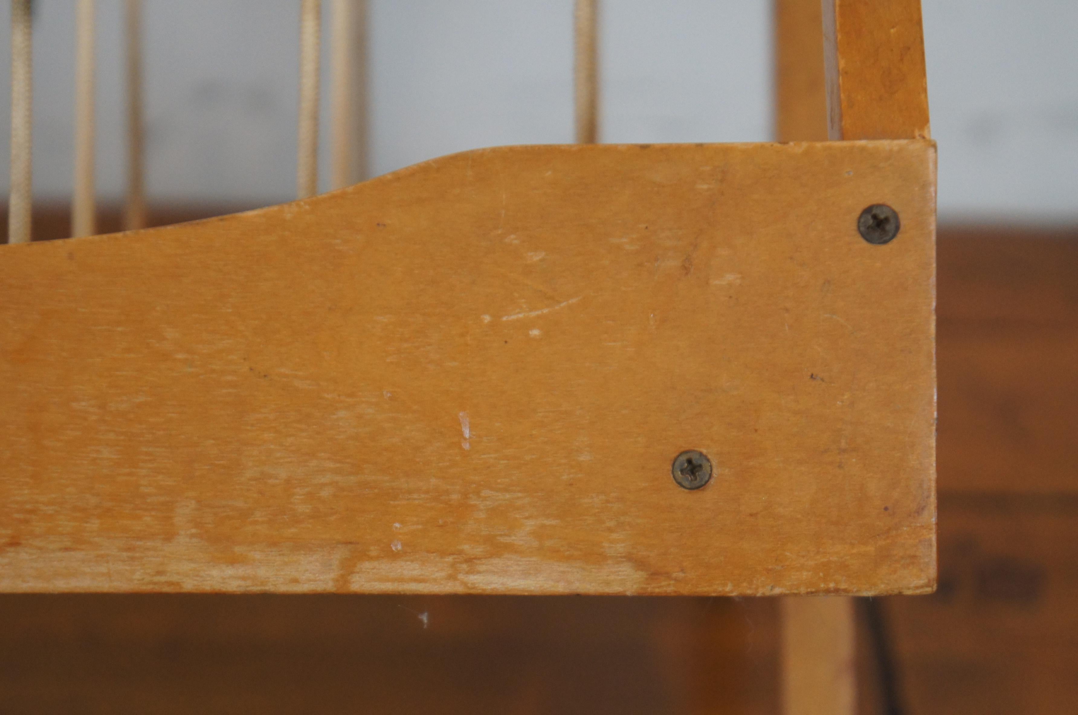 Mid-Century Modern Built Rite Maple and Rope Pipe Magazine Newspaper ...