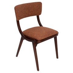 Mid Century Modern Bumerang Chair, Orange Melange, Poland, 1960s