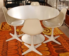 Mid-Century Modern Burke Tulip Propeller Dining Dinette Set Table 4 Chairs 1960s