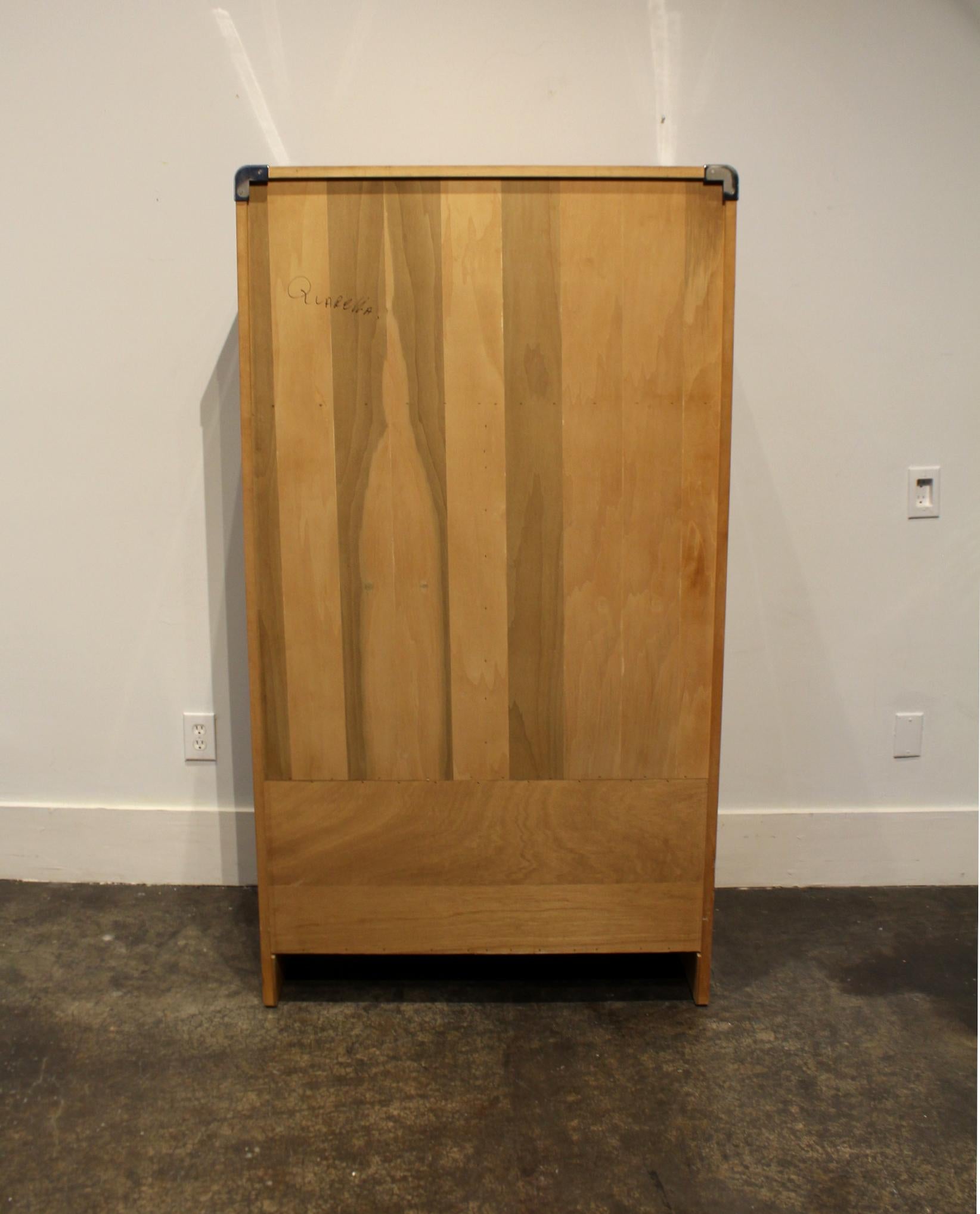 Mid-Century Modern Burl and Chrome High Chest Wardrobe by Pace 5