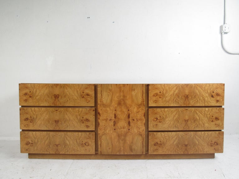 Mid Century Modern Burl Bedroom Set By Lane Furniture