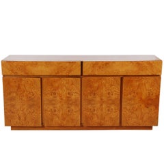 Mid-Century Modern Burl Cabinet or Credenza by Roland Carter for Lane