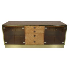 Mid-Century Modern Burl Credenza by Founders