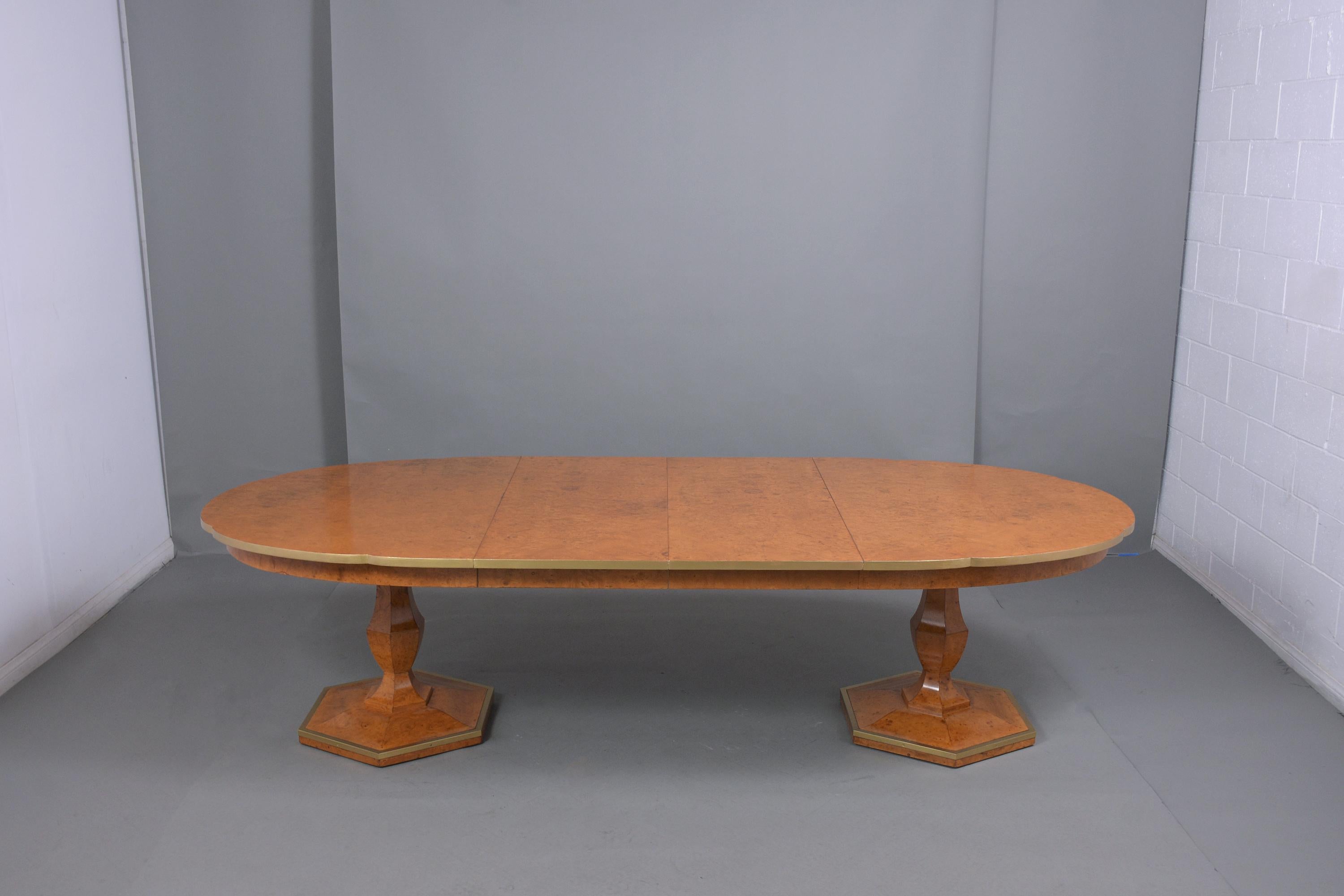 American Vintage Mid-Century Modern Extendable Dining Table