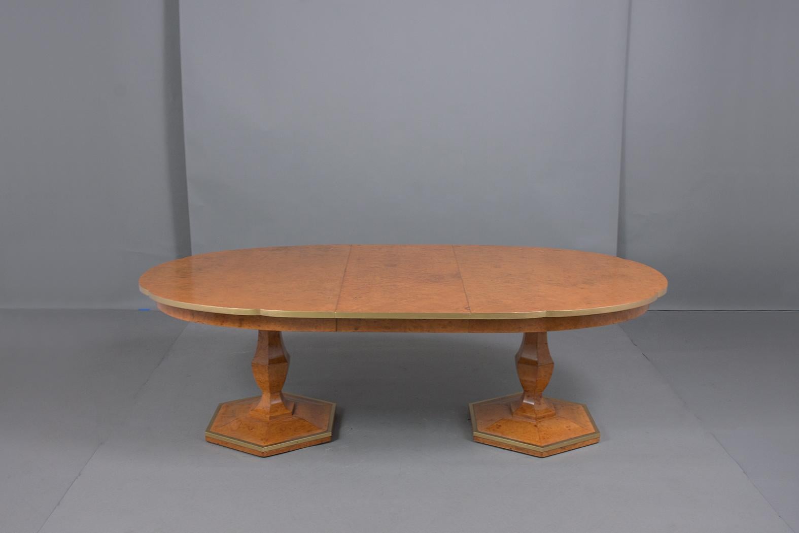 Gilt Vintage Mid-Century Modern Extendable Dining Table