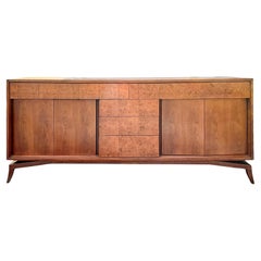 Mid-Century Modern-Anrichte / Sideboard aus Wurzelholz und Nussbaumholz von Tomlinson Furniture