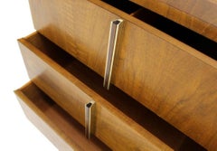 Crédence à 9 tiroirs en noyer de ronce John Widdicomb Mid Century Modern Long Dresser Credenza