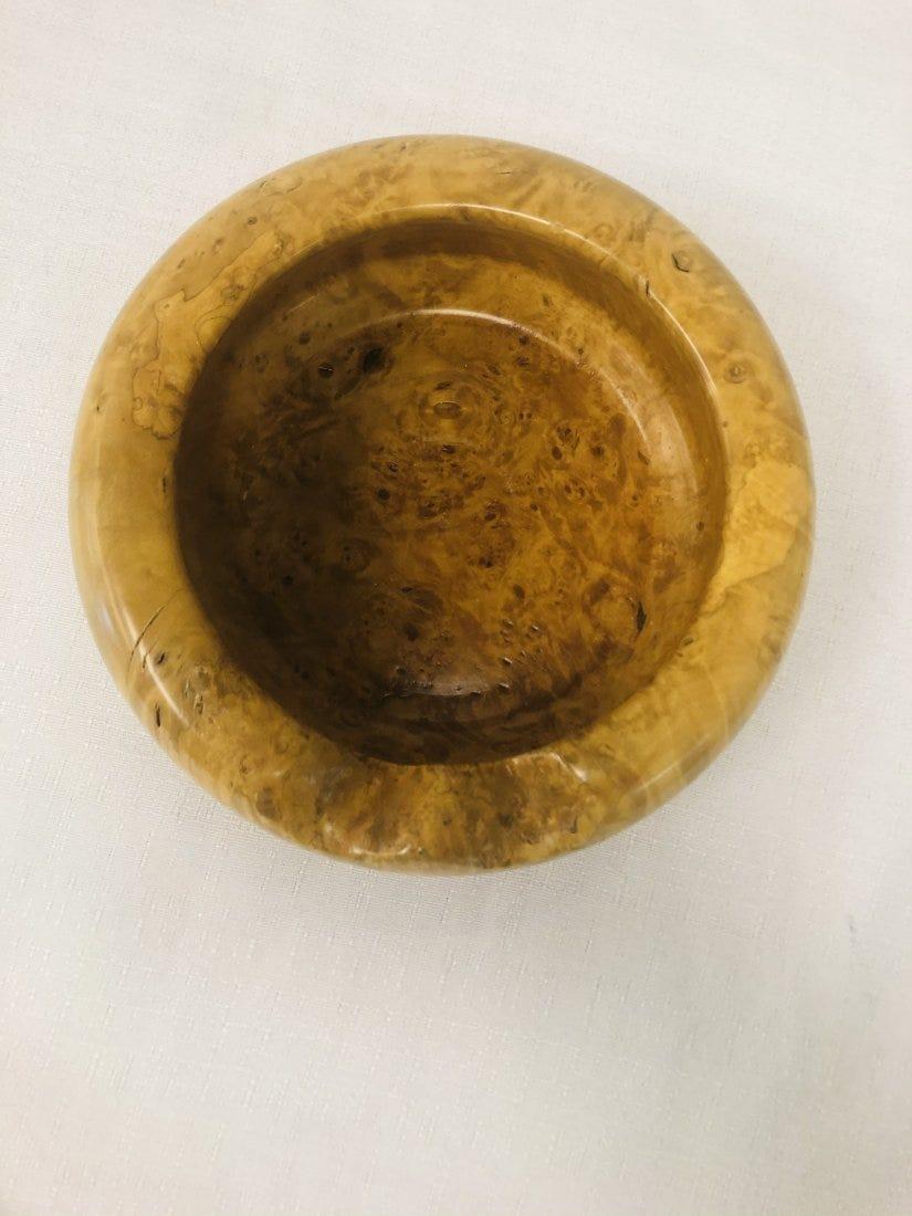 Mid-Century Modern Burl Wood Ashtray In Good Condition In Plainview, NY