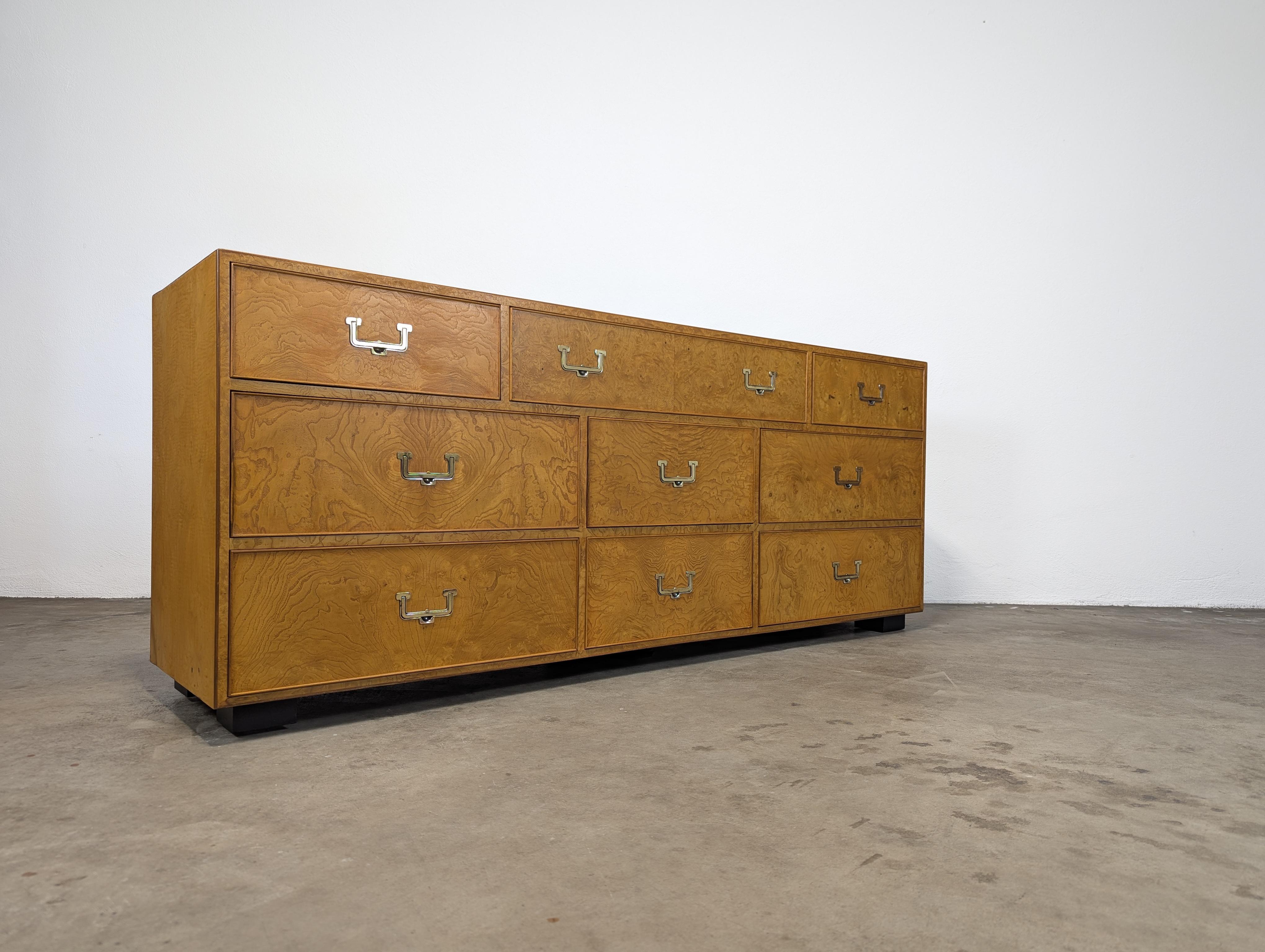 For sale is a stunning vintage mid-century dresser, a true testament to the craftsmanship of the 1960s, manufactured by the renowned John Widdicomb Company. Known for their exceptional quality and timeless designs, John Widdicomb pieces are highly