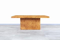 Mid-Century Modern Burl Wood Dining Table by Arthur Umanoff for Dillingham