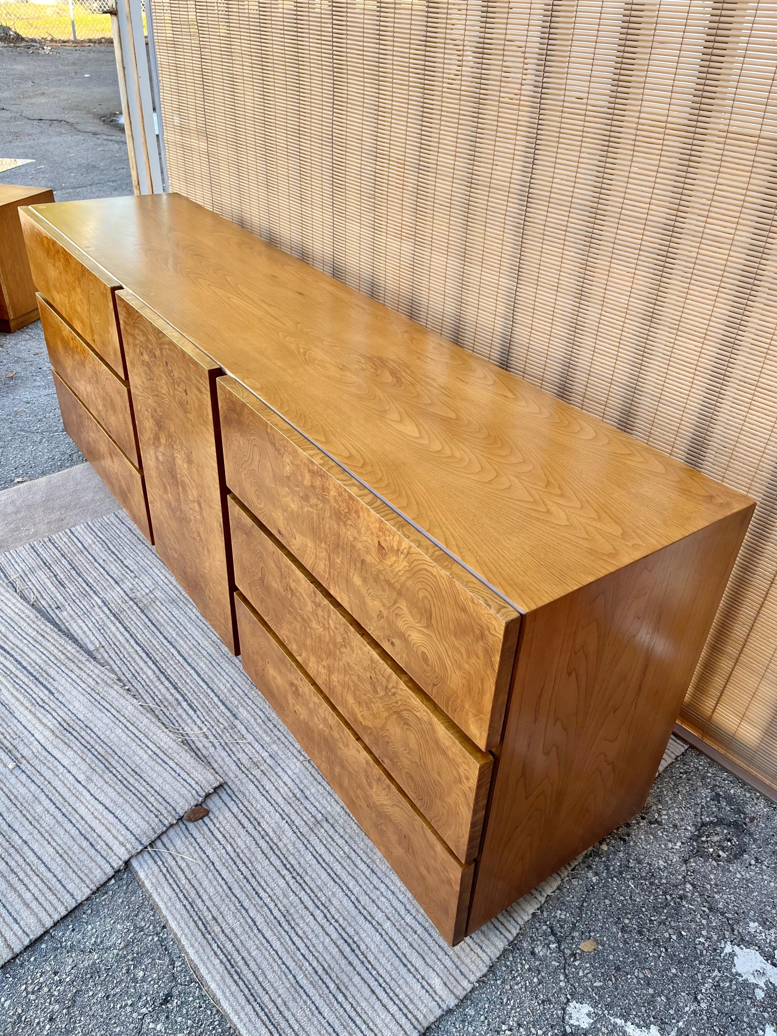 Mid-Century Modern Burl Wood Dresser by Lane Altavista, 1970s 1