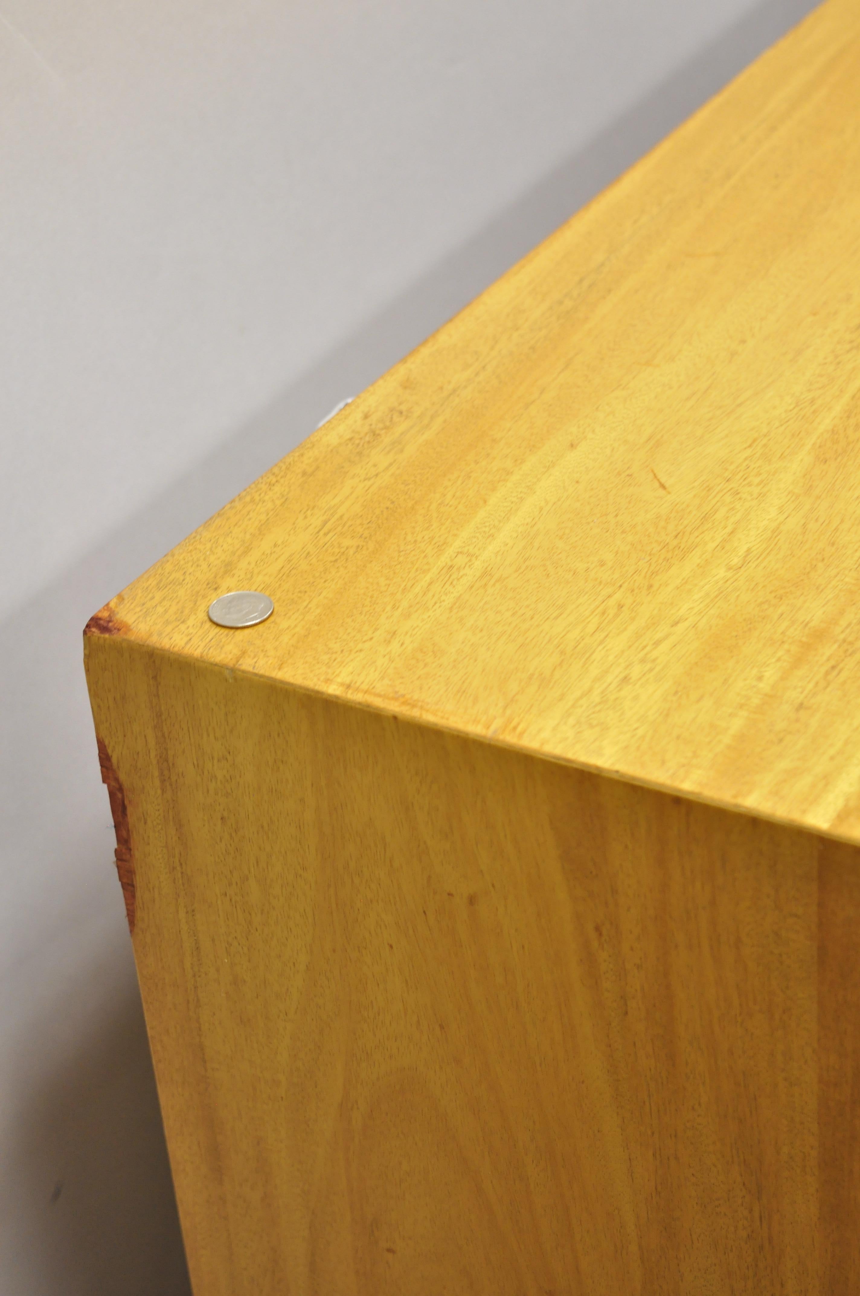 Mid-Century Modern Burl Wood Long Dresser Credenza Cabinet by Lane Furniture 2