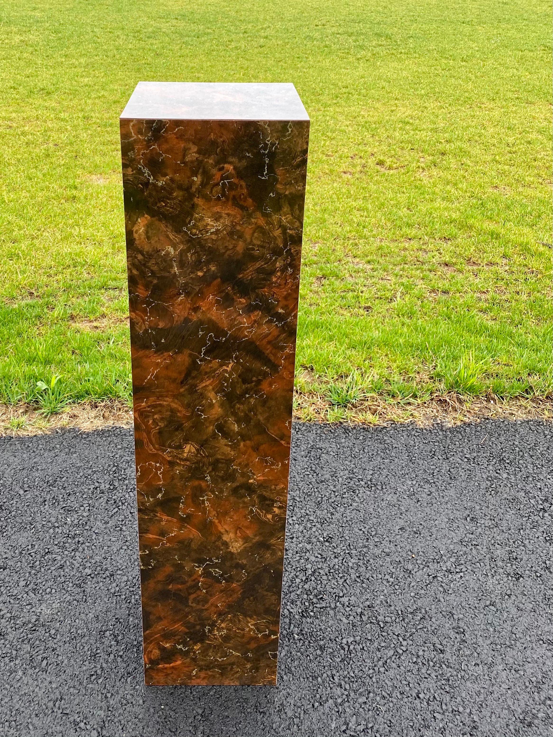 burlwood pedestal