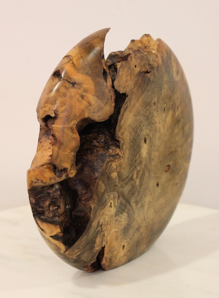 MidCentury Modern Burl Wood Modernist Vase at 1stDibs
