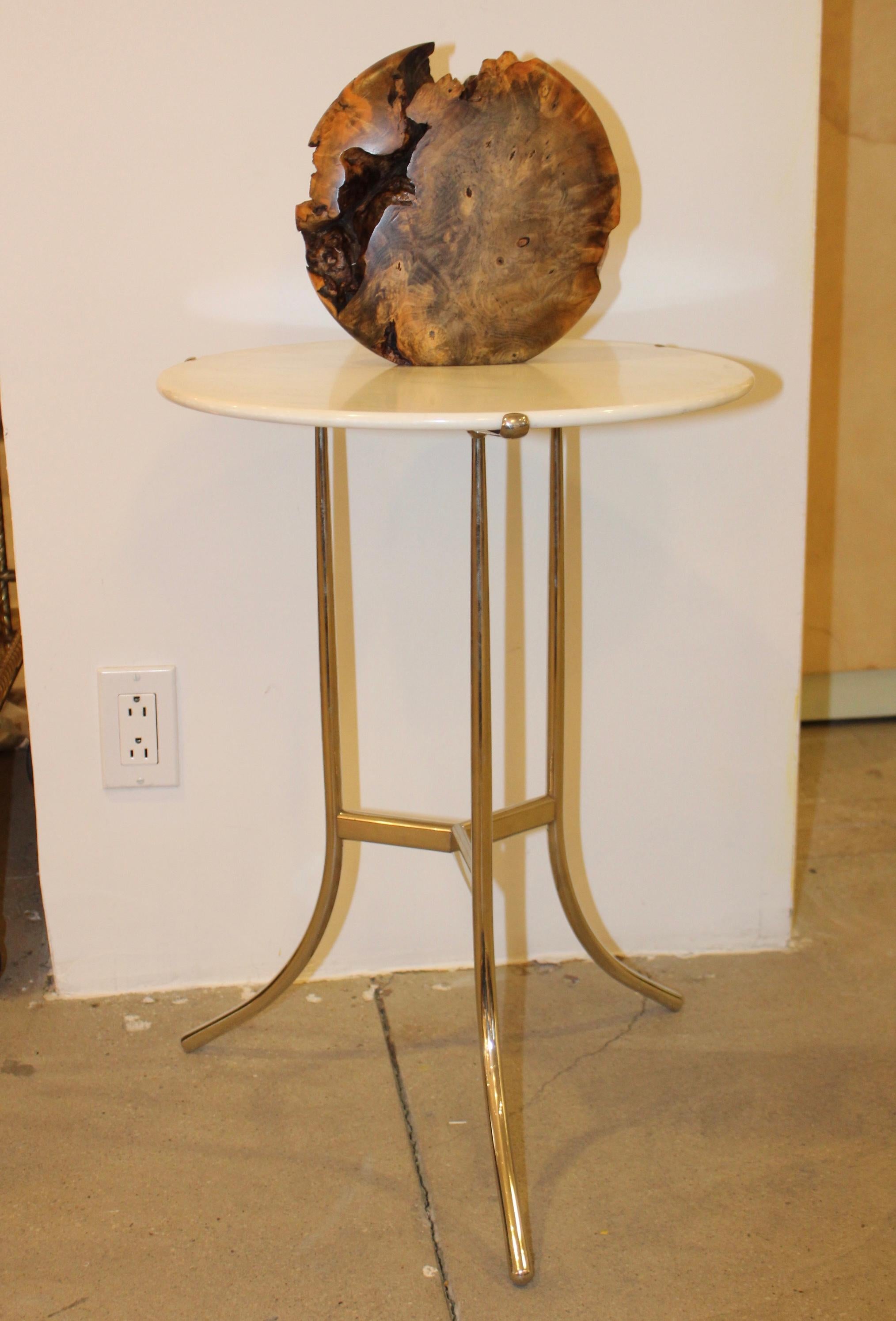Mid-Century Modern Burl Wood Modernist Vase 3