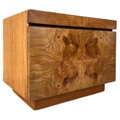 Mid-Century Modern Burl Wood Nightstand by Lane Altavista. Circa 1970s.