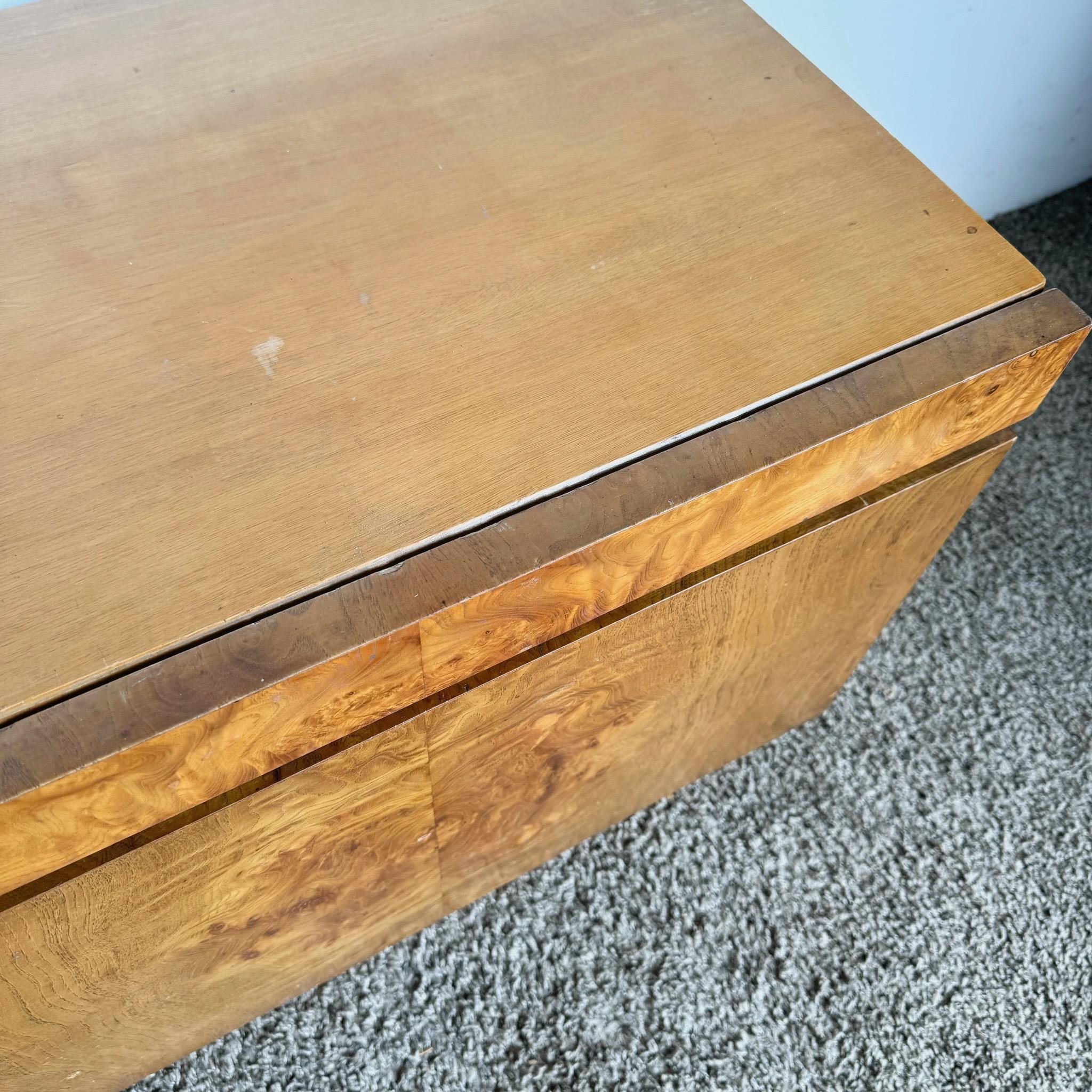 Mid Century Modern Burl Wood Nightstands by Lane - a Pair 1