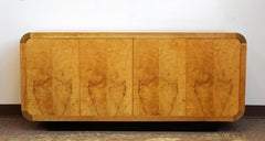 Mid-Century Modern Burled Olivewood Ebony Credenza Henredon Scene 2, 1970s