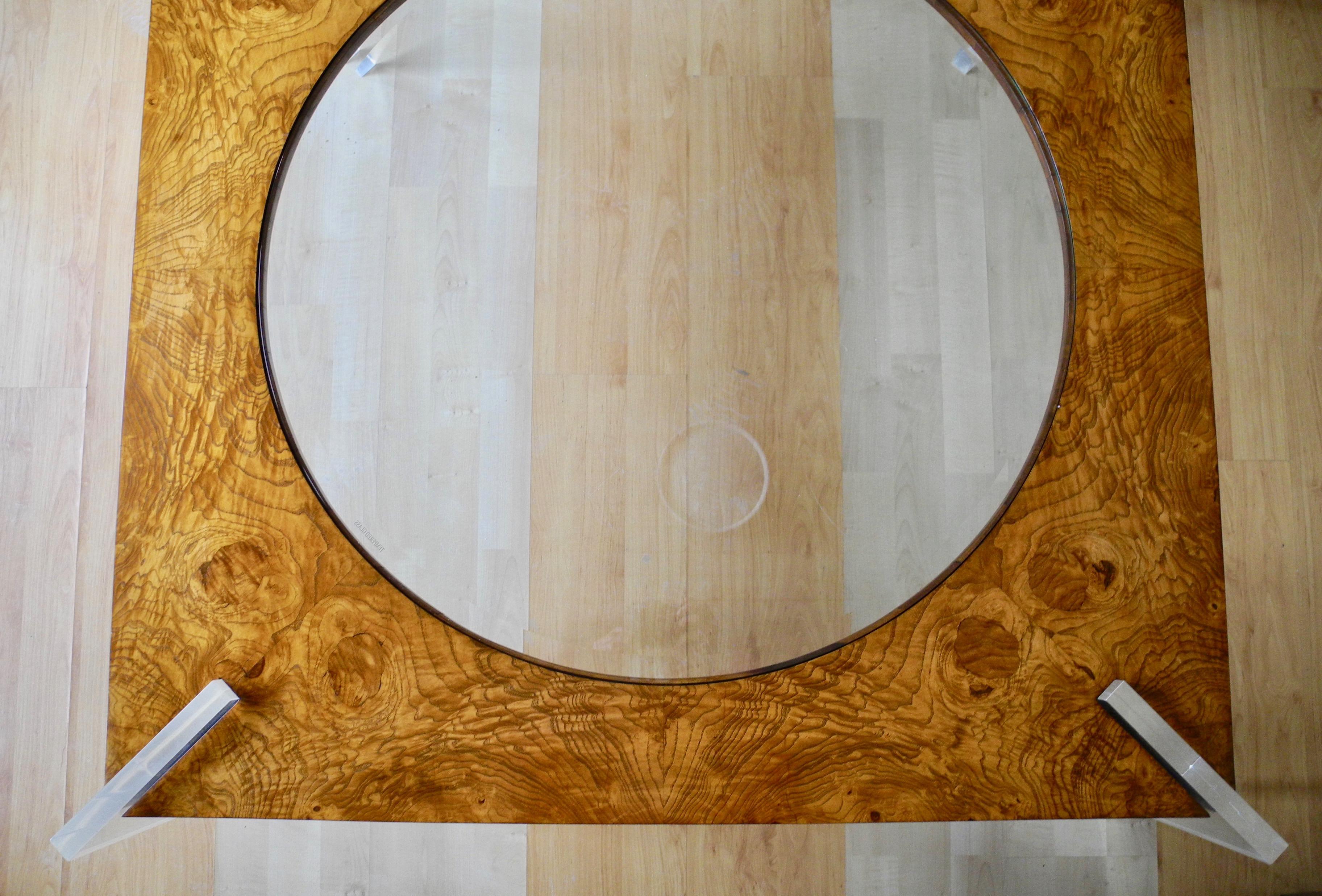 Mid-Century Modern Burled Wood Large Coffee Table by Vladimir Kagan For Sale 10