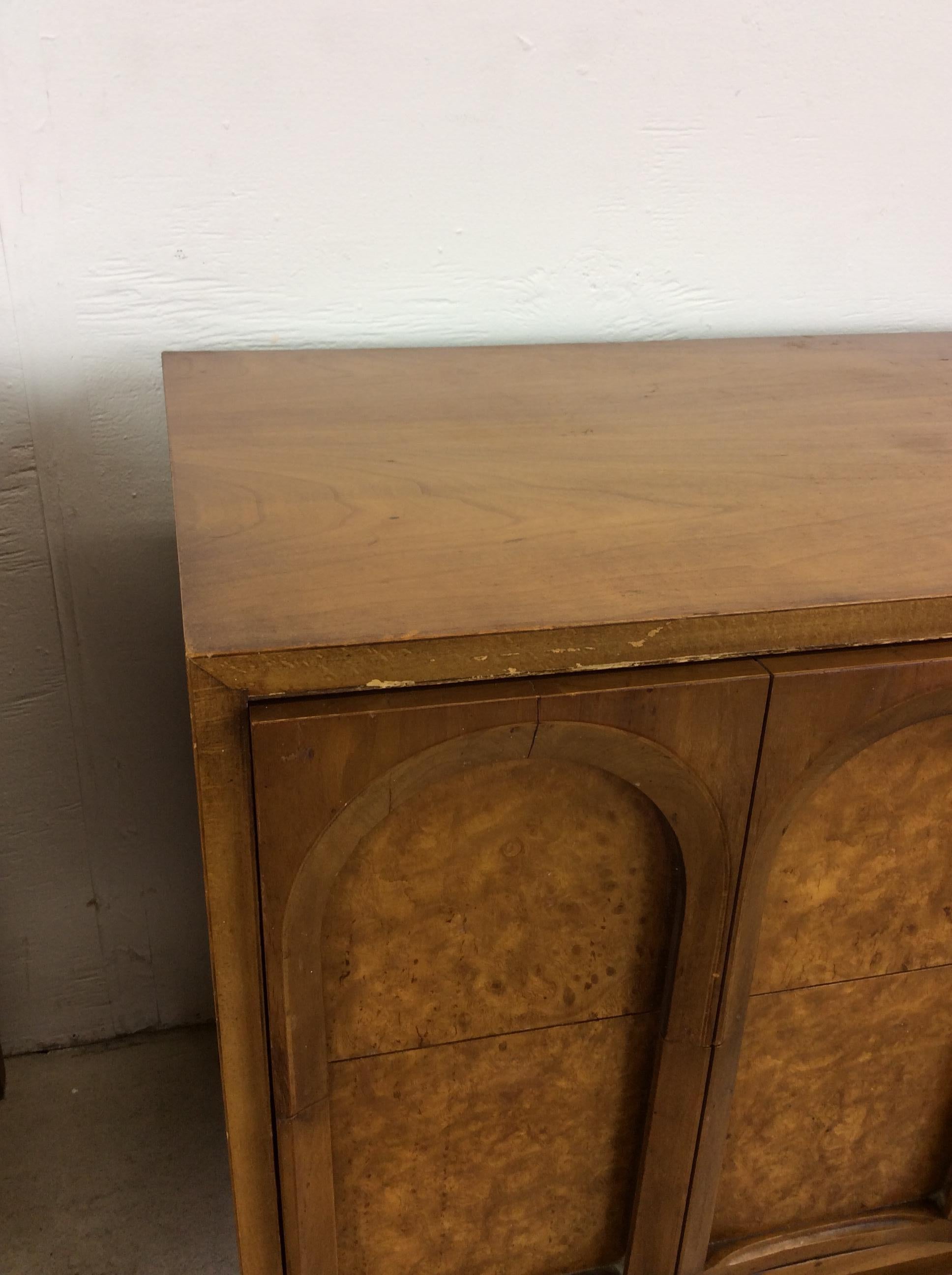 Mid Century Modern Burlwood Nightstands by Thomaville - A Pair 8