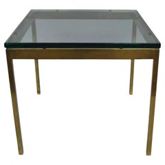Tavolino quadrato in ottone brunito di Scope Furniture, stile Mid Century Modern