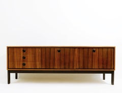 Mid-Century Modern Sideboard, Wood with Butterfly Doors, 1960, Vintage