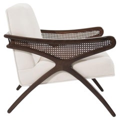 Vintage Mid-Century Modern Butterfly Lounge Chair in Mohair, circa 1960s