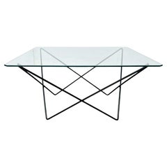 Mid-Century Modern Butterfly Style Glass Table, 1960s
