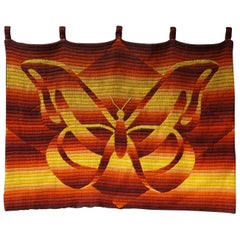 Mid-Century Modern Butterfly Tapestry