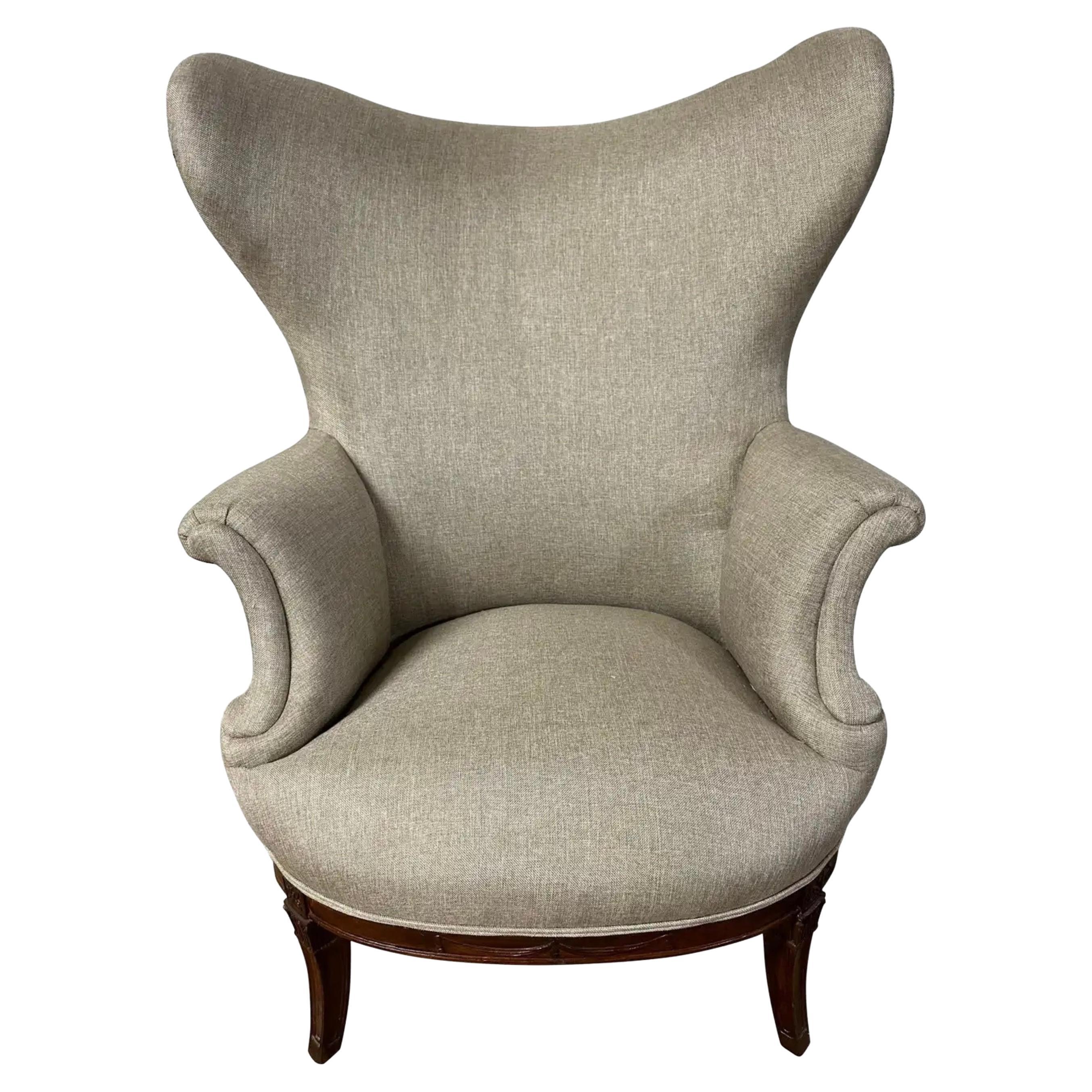 Mid-Century Modern Butterfly Wingback Chair