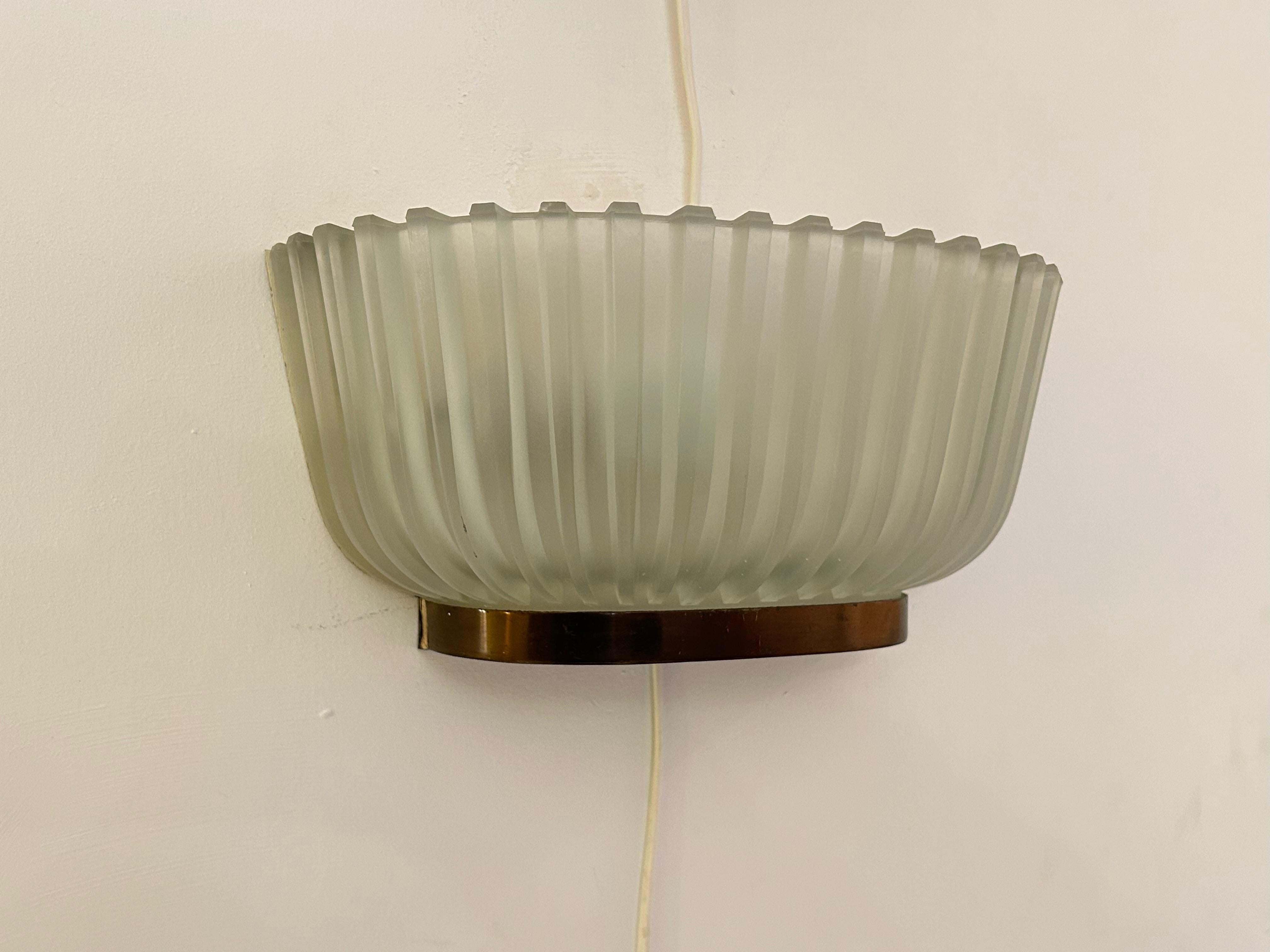 Metallo Coppia di lampade da parete italiane di metà secolo di Archimede Seguso, sconsigliate in vendita