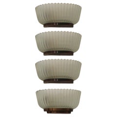 Set di 4 lampade da parete italiane di Archimede Seguso, lampade da parete e sconsigliate