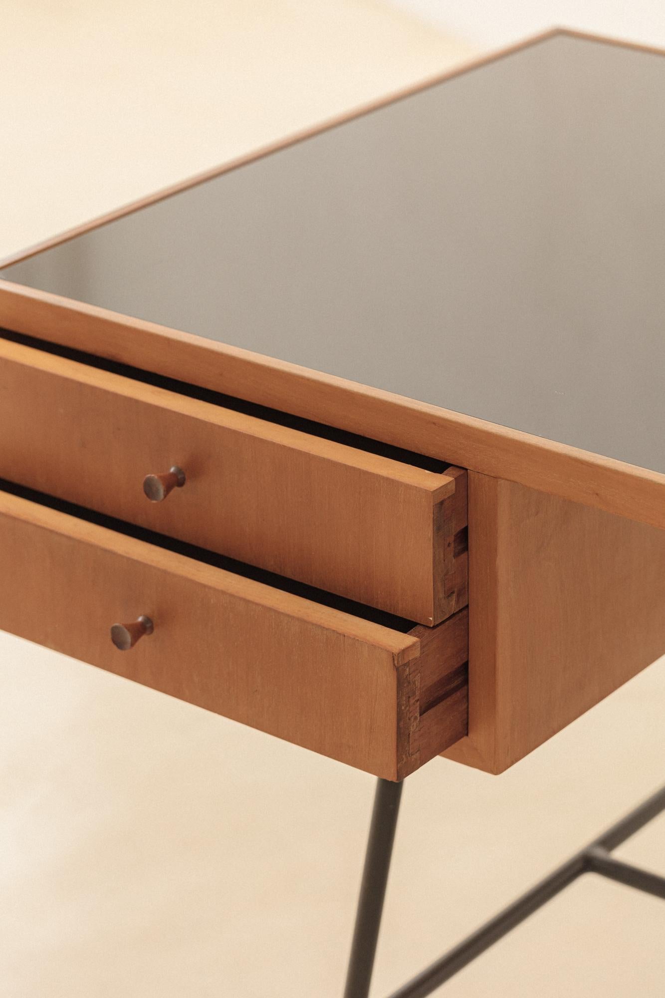 Mid-Century Modern Desk by Carlo Hauner and Martin Eisler, 1950 For Sale 1