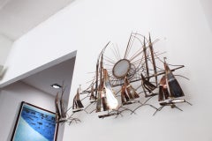 Mid-Century Modern C. Jere Style Wall Sculpture