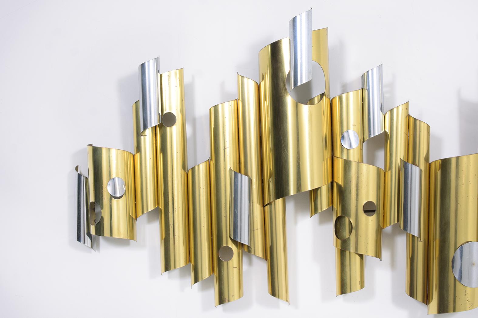 1960s Mid-Century Modern Wall Sculpture by C. Jere In Good Condition In Los Angeles, CA