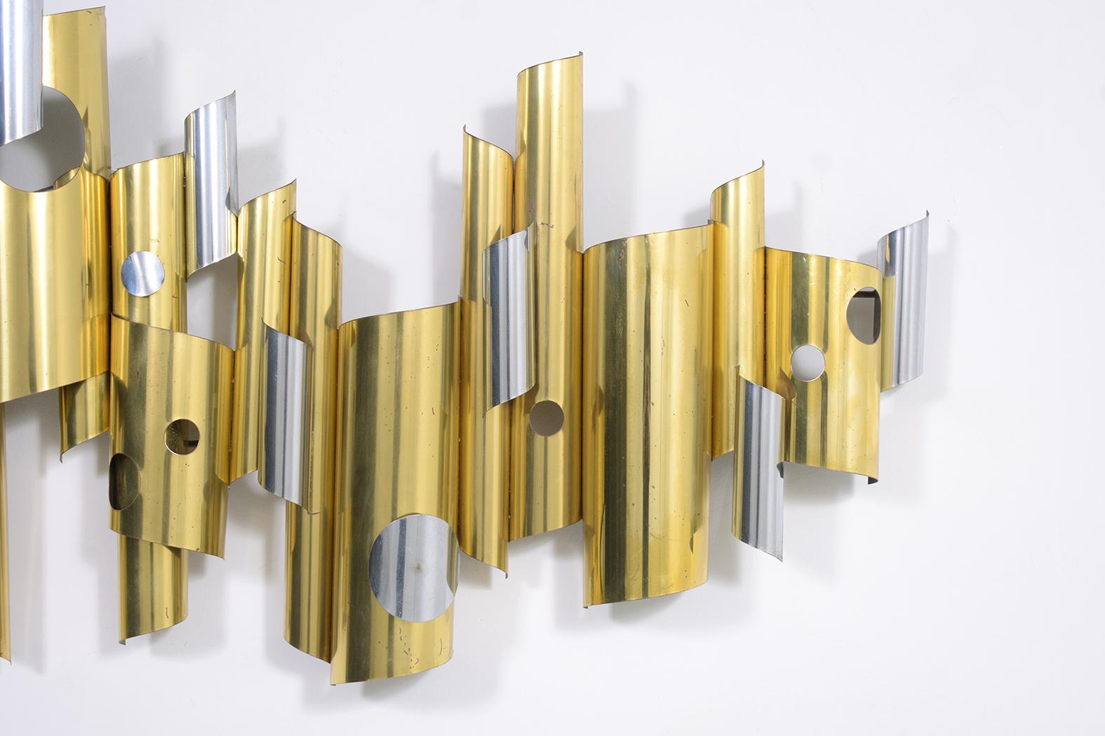 Mid-Century C. Jere. Wall Sculpture In Good Condition For Sale In Los Angeles, CA