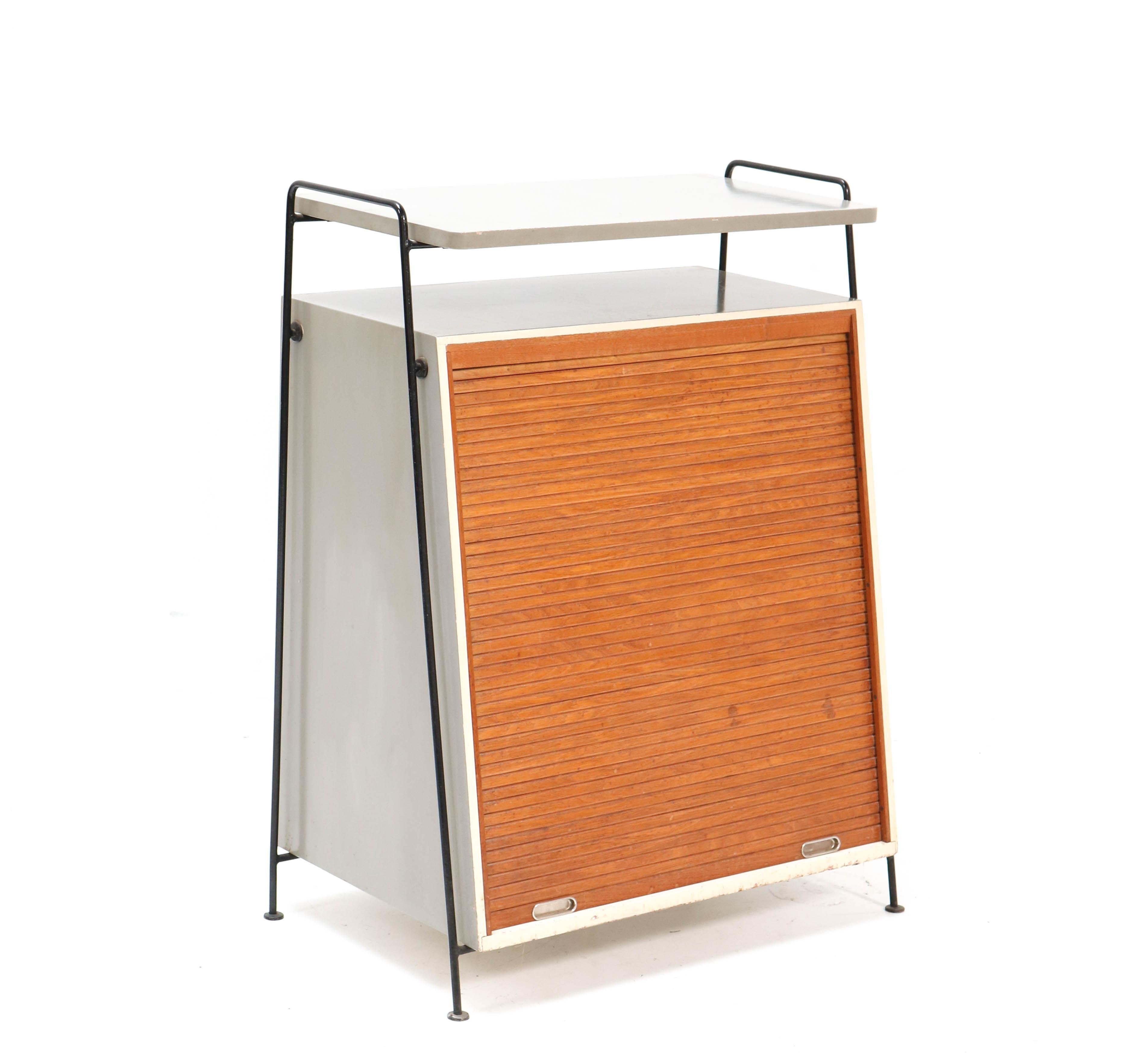 Lacquered Mid-Century Modern Cabinet Attributed to 't Spectrum Bergeijk, 1960s For Sale