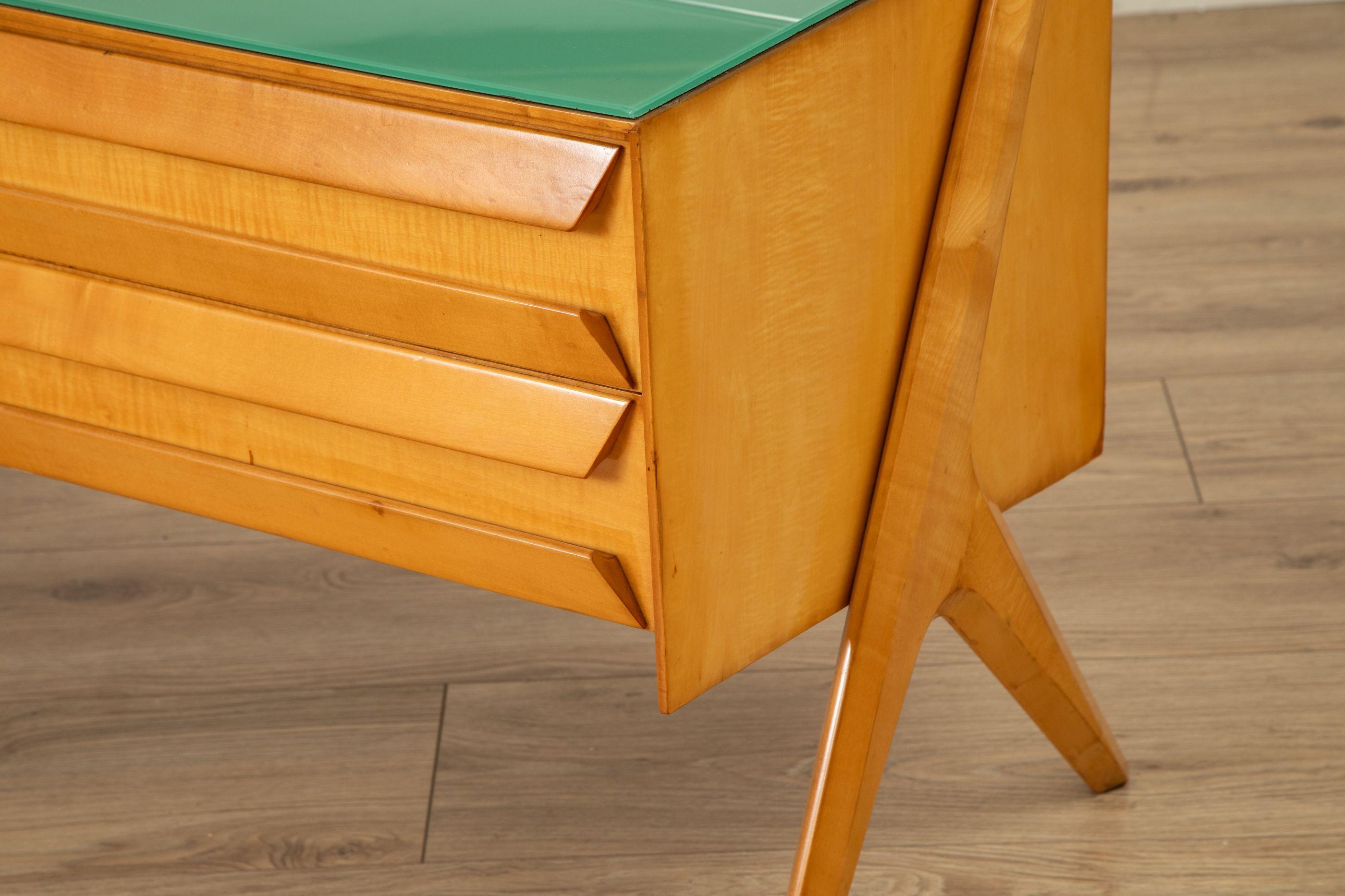 Cabinet Console Vanity di Vittorio Dassi, un mobile moderno di metà secolo,  Italia, anni '50 in vendita 6