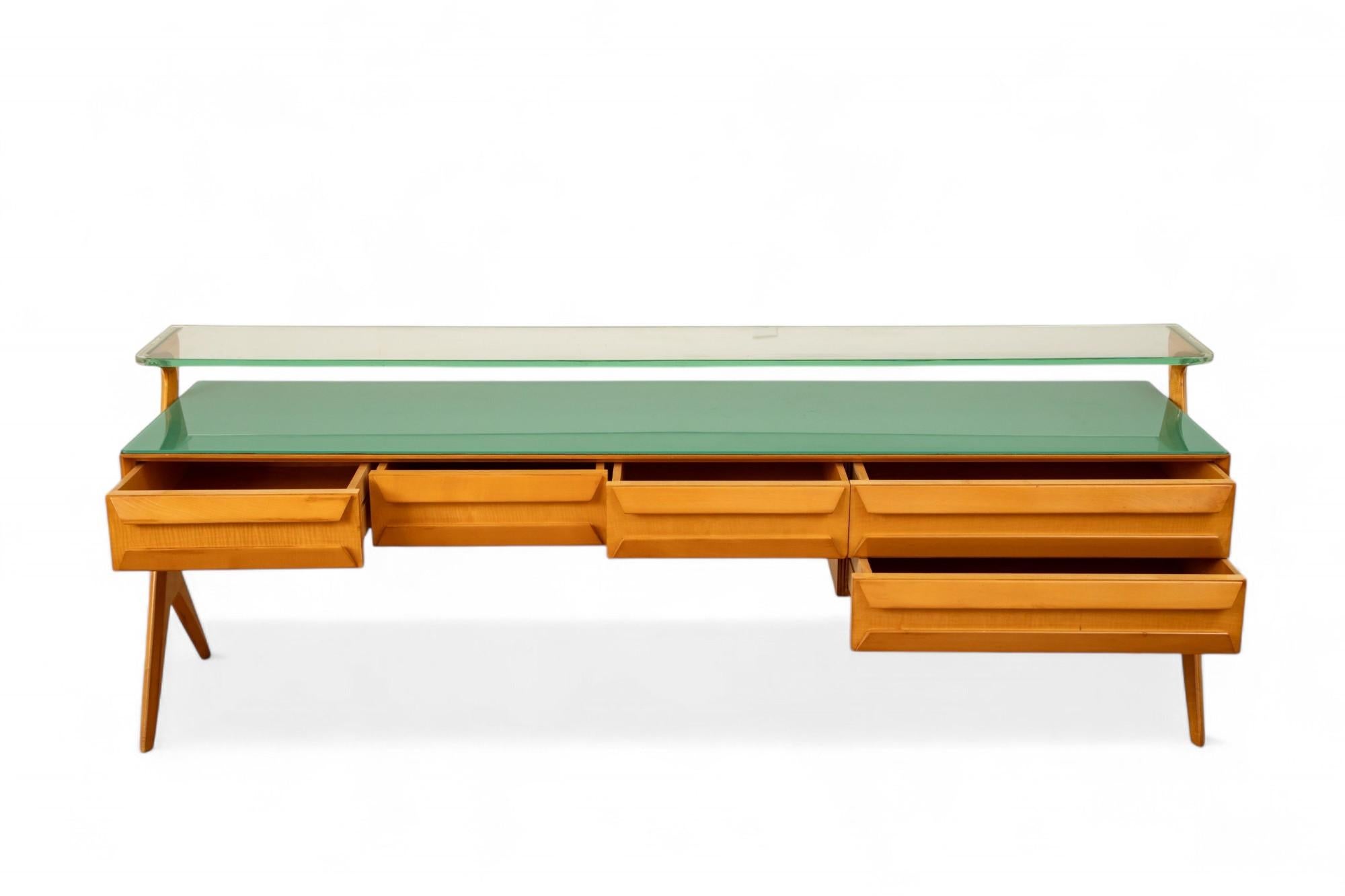 Cabinet Console Vanity di Vittorio Dassi, un mobile moderno di metà secolo,  Italia, anni '50 in vendita 9