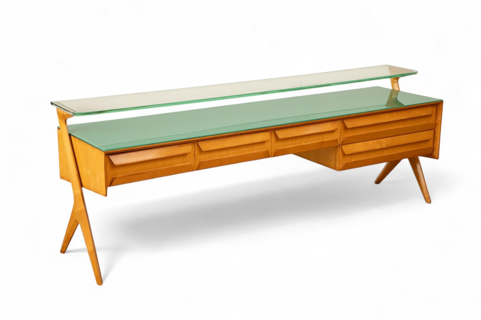 Cabinet Console Vanity di Vittorio Dassi, un mobile moderno di metà secolo,  Italia, anni '50 in vendita 10