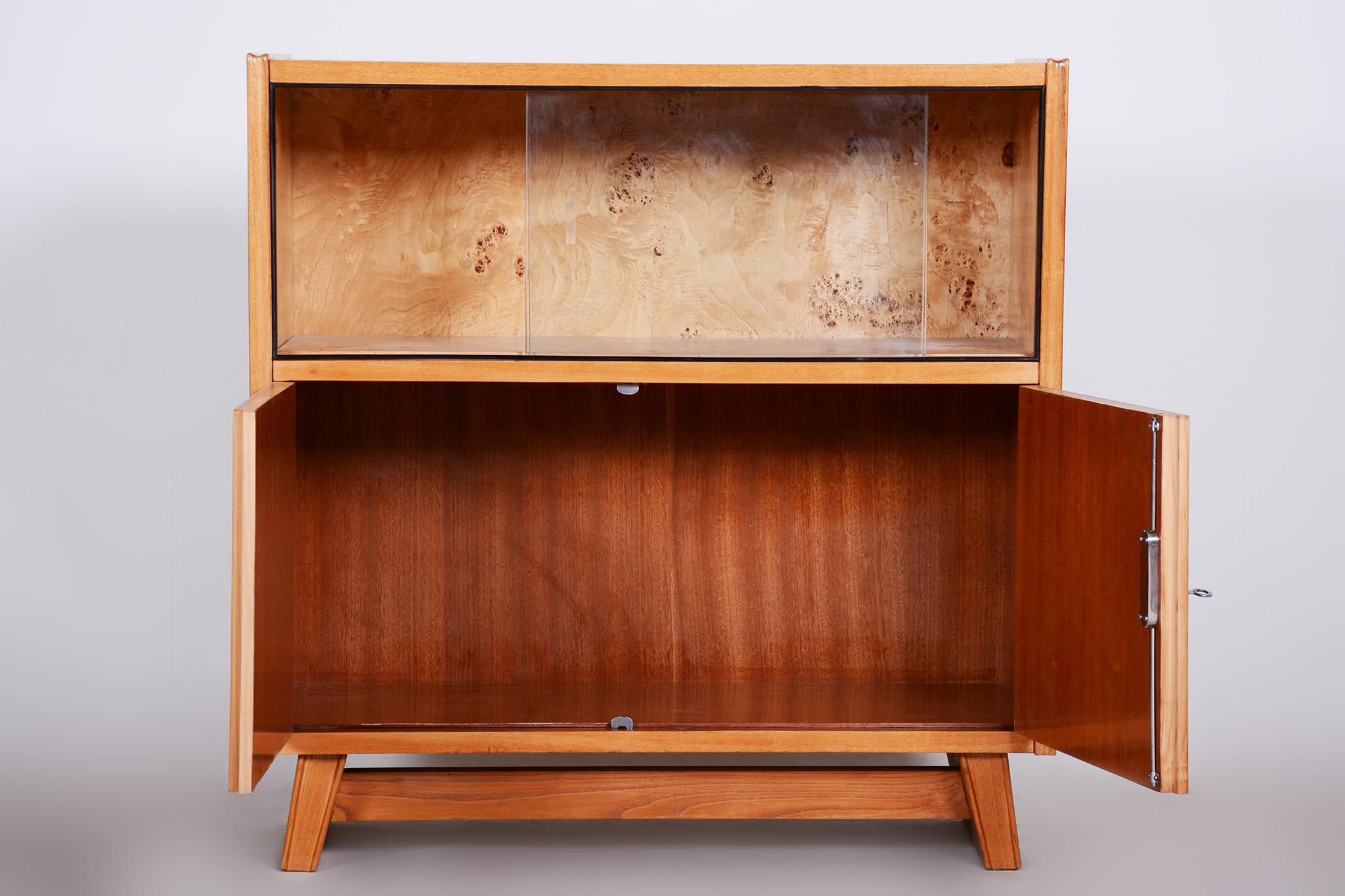 Mid-Century Modern Mid Century Modern Cabinet Made in 1940s Czechia, Fully Restored  For Sale