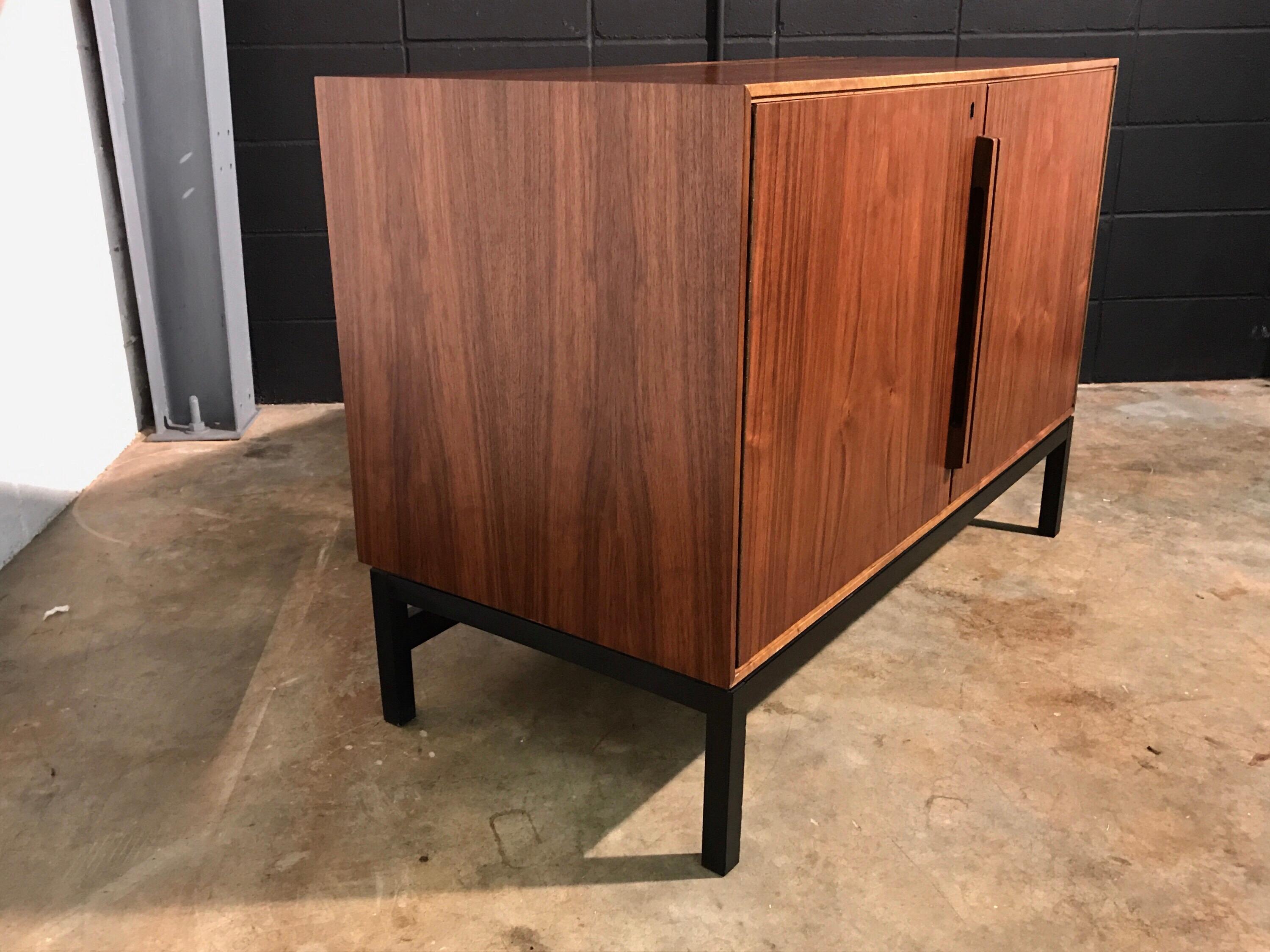 Mid-Century Modern Cabinet with Built-In Refrigerator 10